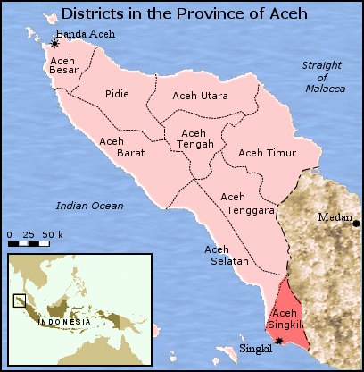 Indonesia Map Aceh