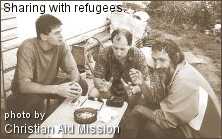 Christian Aid Shares with Refugees