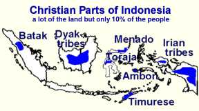 Christian Parts of Indonesia