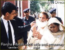 Ranjha Masih with wife & attourney