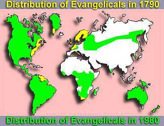 distribution of evangelicals