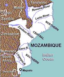 Mozambique Map