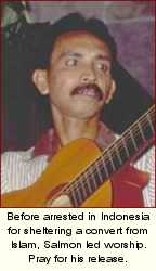 Salmon is in jail for sheltering a convert from Islam