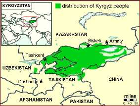 Kyrgyztan Map