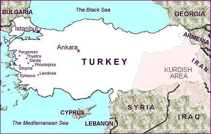 Map of Turkey